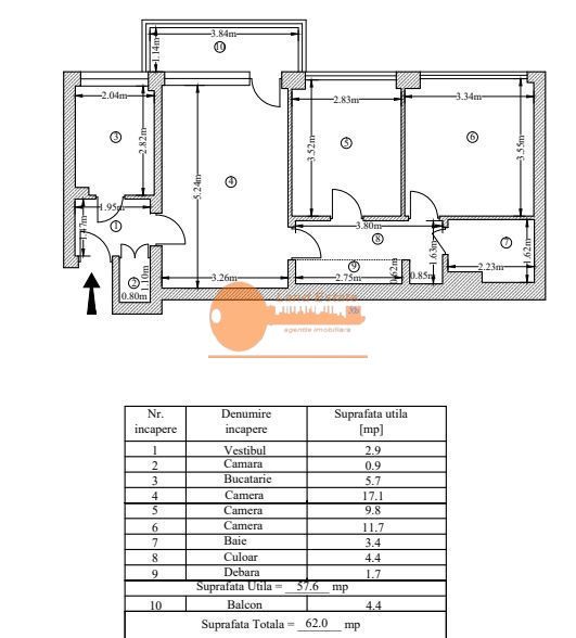 Apartament 3 camere – Bucur Obor - Poză 9