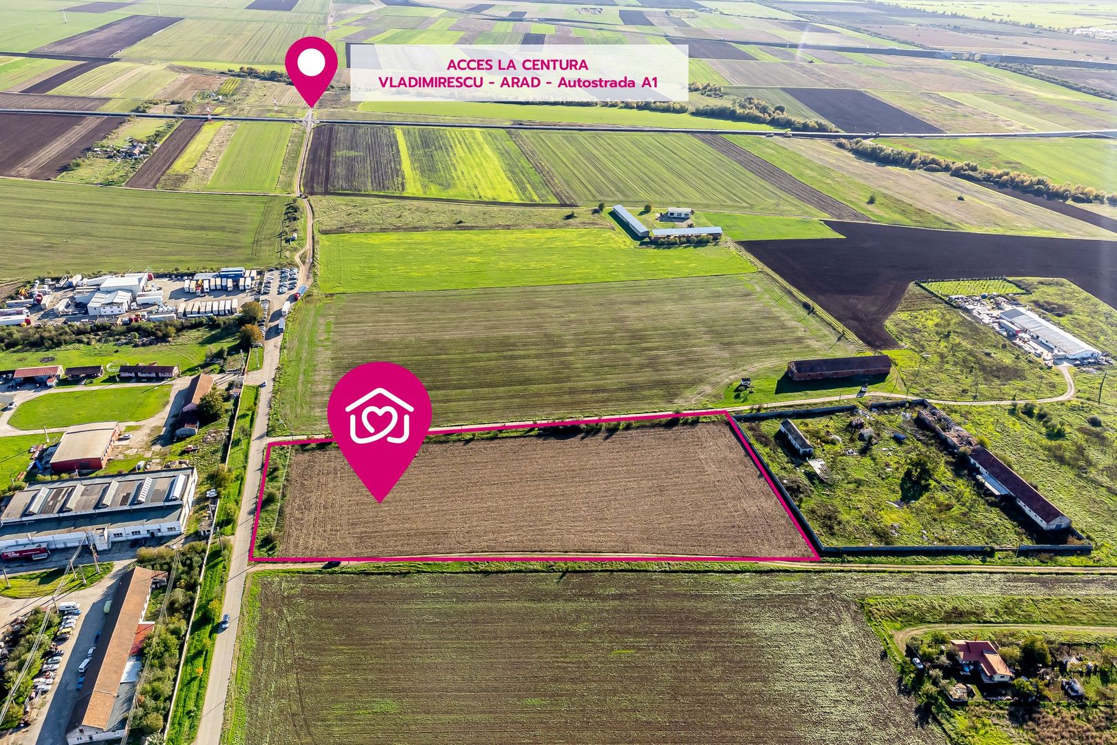 Teren de case în Sânnicolau Mic la 25 eur/mp - Poză 2