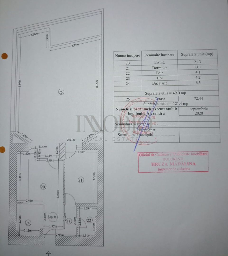 Apartament 2 Camere | Terasa 72 MP - Poză 15
