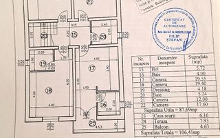 Vilă individuală 6 camere, teren 903 mp ! - Schiță 13
