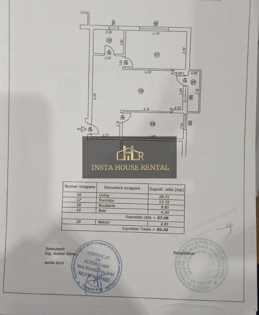* 2 CAMERE 60MP CU LOC DE PARCARE - STRADA IERNII * COMISION 0% - Schiță 12