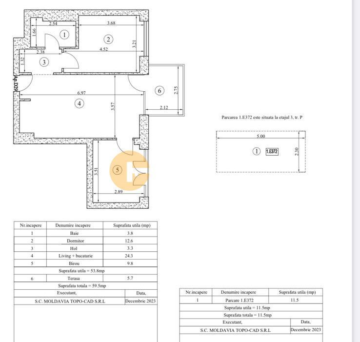 Silk District - 3 Camere - Etaj Intermediar - Intabulat - Mobilat/Utilat - Poză 13