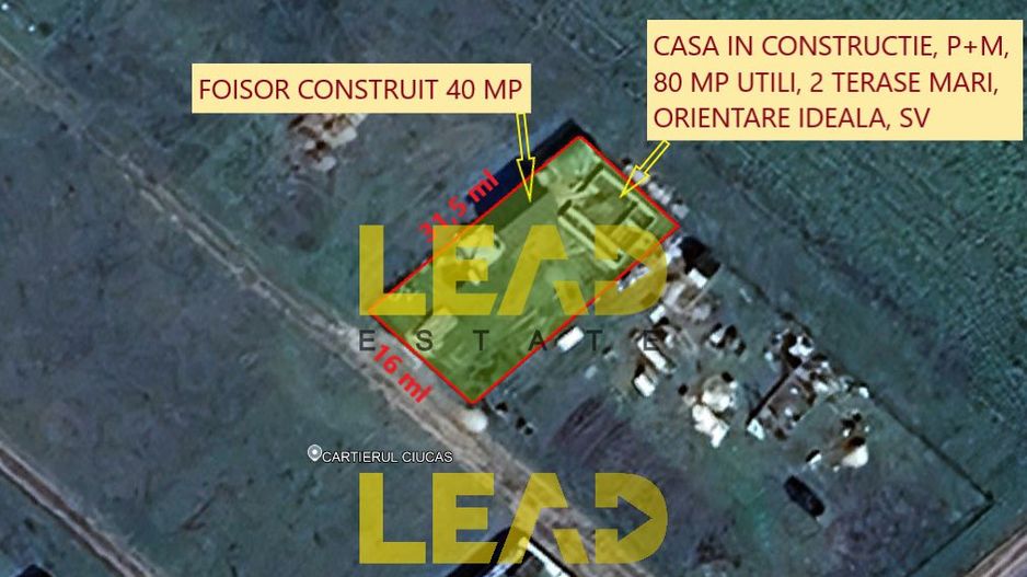Comision 0%, Casa in constructie P+M, 80 mp utili, cu foisor si teren 504 mp - Poză 3