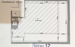 Spațiu Birou - Mansarda Cosy - Schiță 11