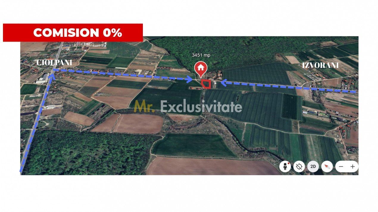 Teren pentru constructie casa cu utilitati – Ciolpani, zona Izvorani - Poză 3