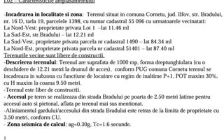 teren intravil+proiect casa/com.Cornetu/IF la 3min de autostr. A0 - Poză 4