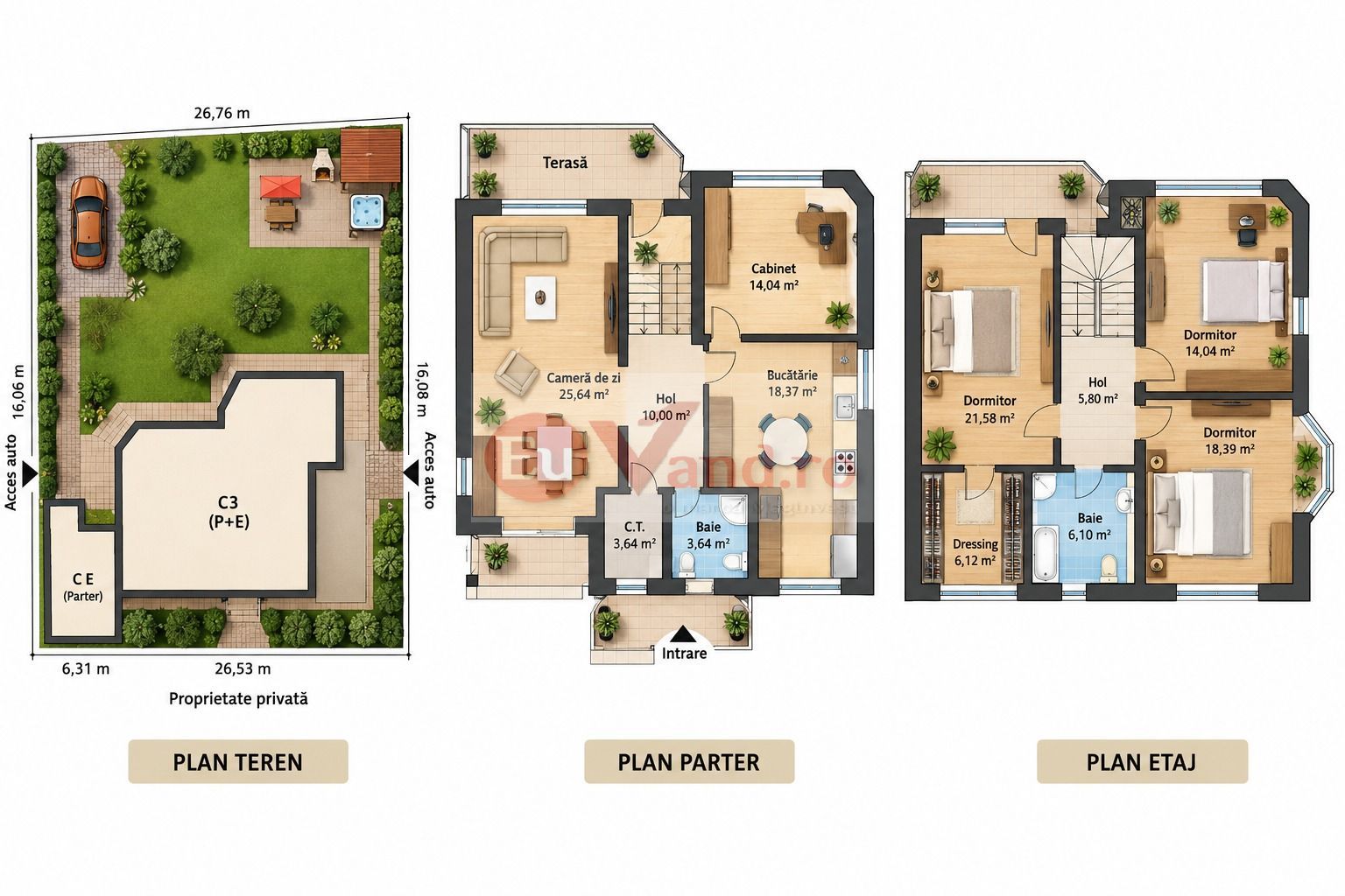 VILA MODERNA P+1 DE VANZARE – CARTIER MICRO 17, GALATI - Poză 13