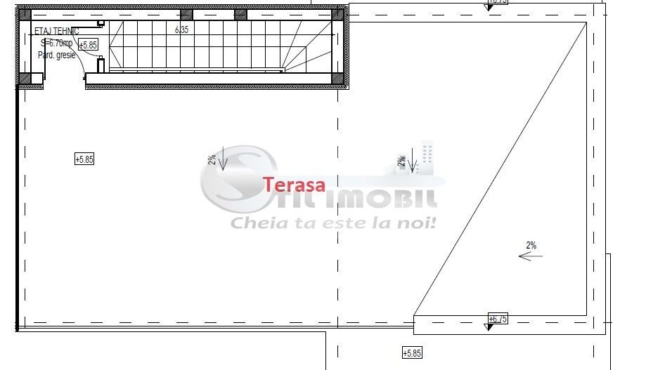 Ap. 3 camere 2bai + terasa zona Rediu - Poză 12