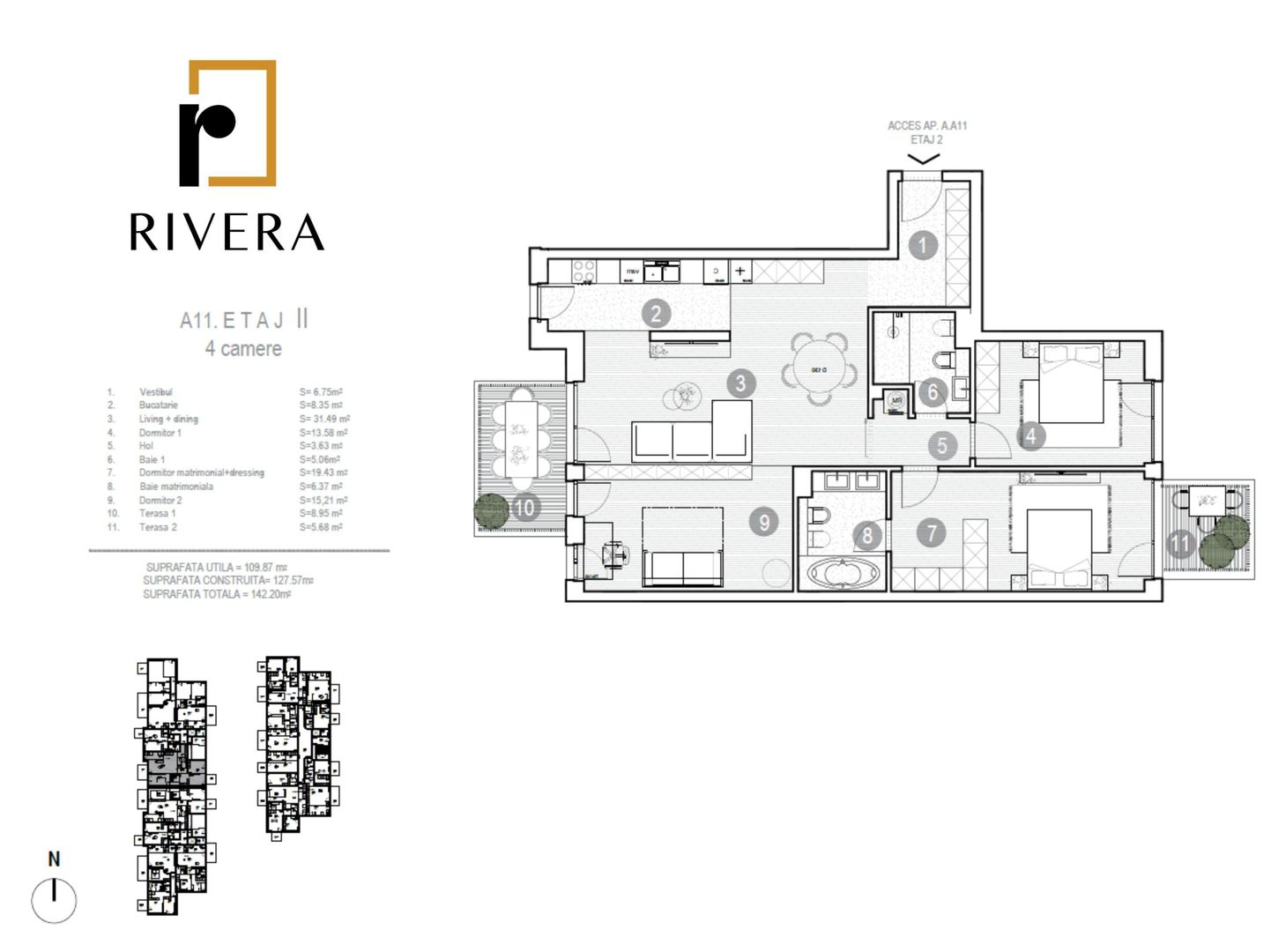 APARTAMENT 4 CAMERE | BANEASA | COMPLEX PREMIUM | LANGA LAC - Poză 8