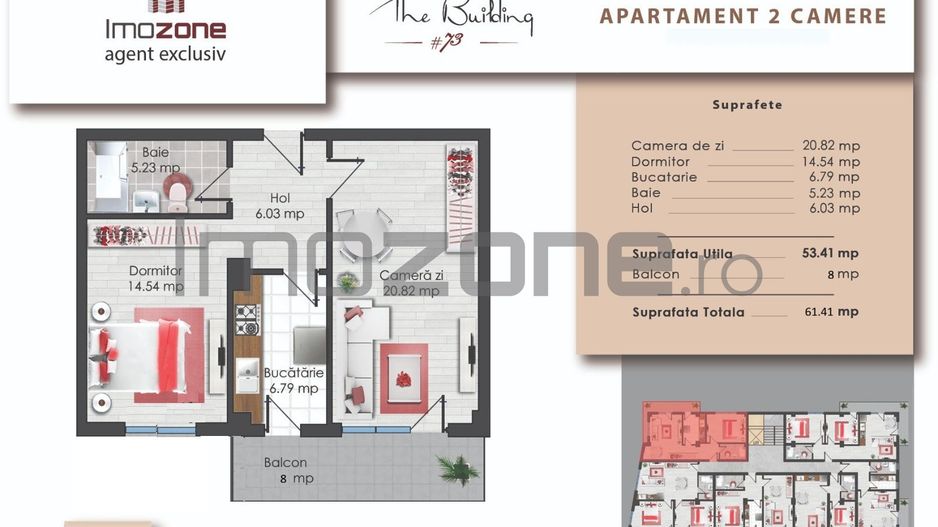 2 camere | Prelungirea Ghencea | 61.41 mp | Etaj 2 | Finalizat | Comision 0% - Poză 1