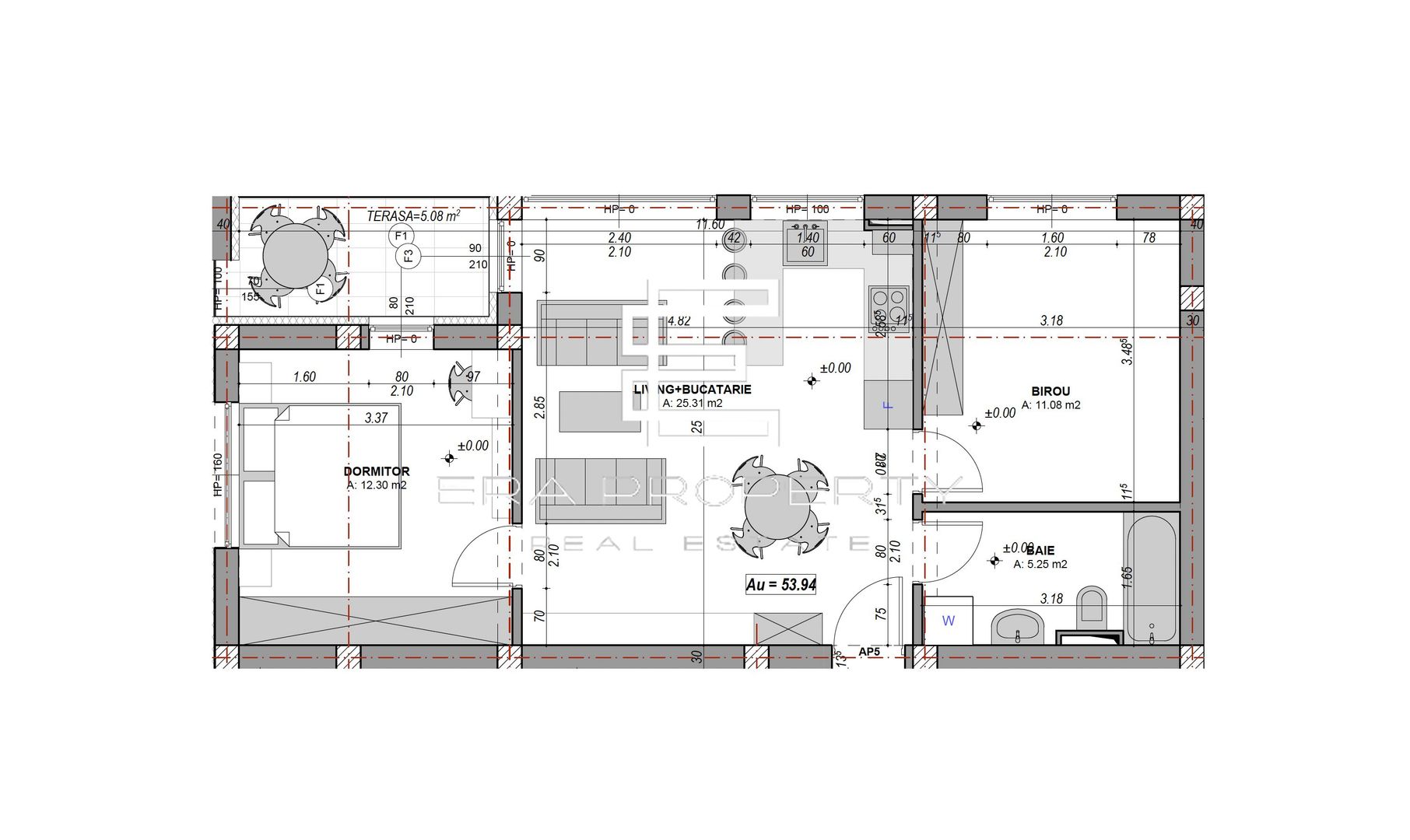 Apartament 3 camere - finisat la cheie, aer conditionat DaVinci Homes, Sibiu - Schiță 9