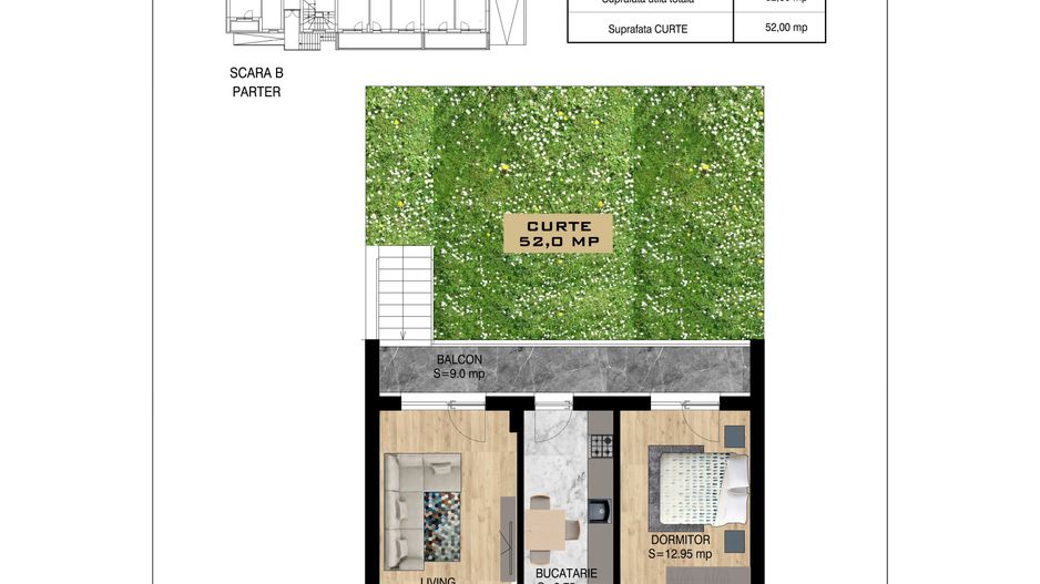 2 camere cu gradina  Pallady Metrou Nicolae Teclu - Poză 11