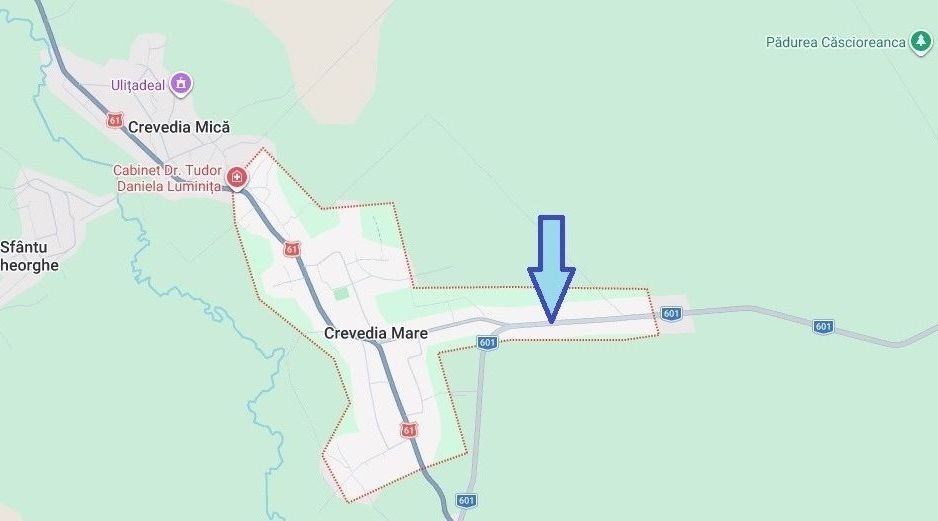 Crevedia Mare, Jud. Giurgiu, teren 5000 mp, deschidere 20 m la DJ 601 - Poză 1
