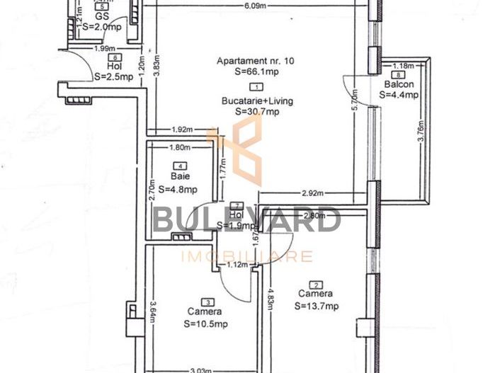 Apartament cu 3 camere/66 mp/zona Eroilor! - Poză 3