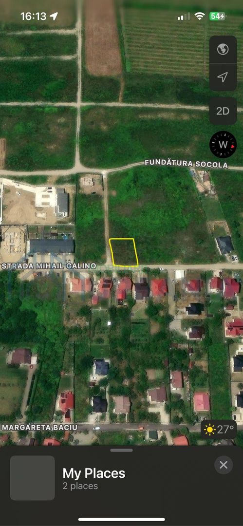 Teren intravilan de vanzare, Bucium, Iasi, 400 mp, utilitati la limita proprietatii - Poză 1
