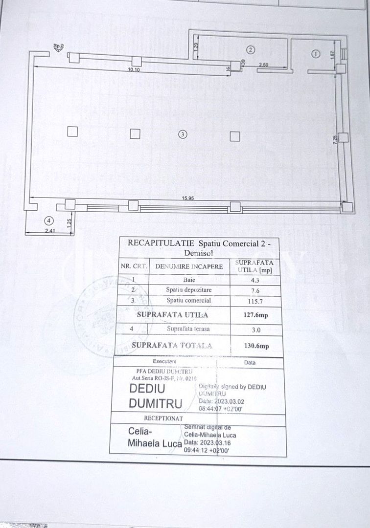 Spațiu comercial SU=127,60 mp, complex Garoafei Residence - Poză 11