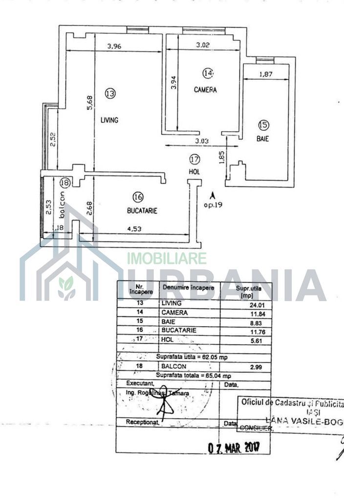 #-Hlincea, Apartament 2 camere, 65mp, mobilat-utilat, parcare - Poză 1