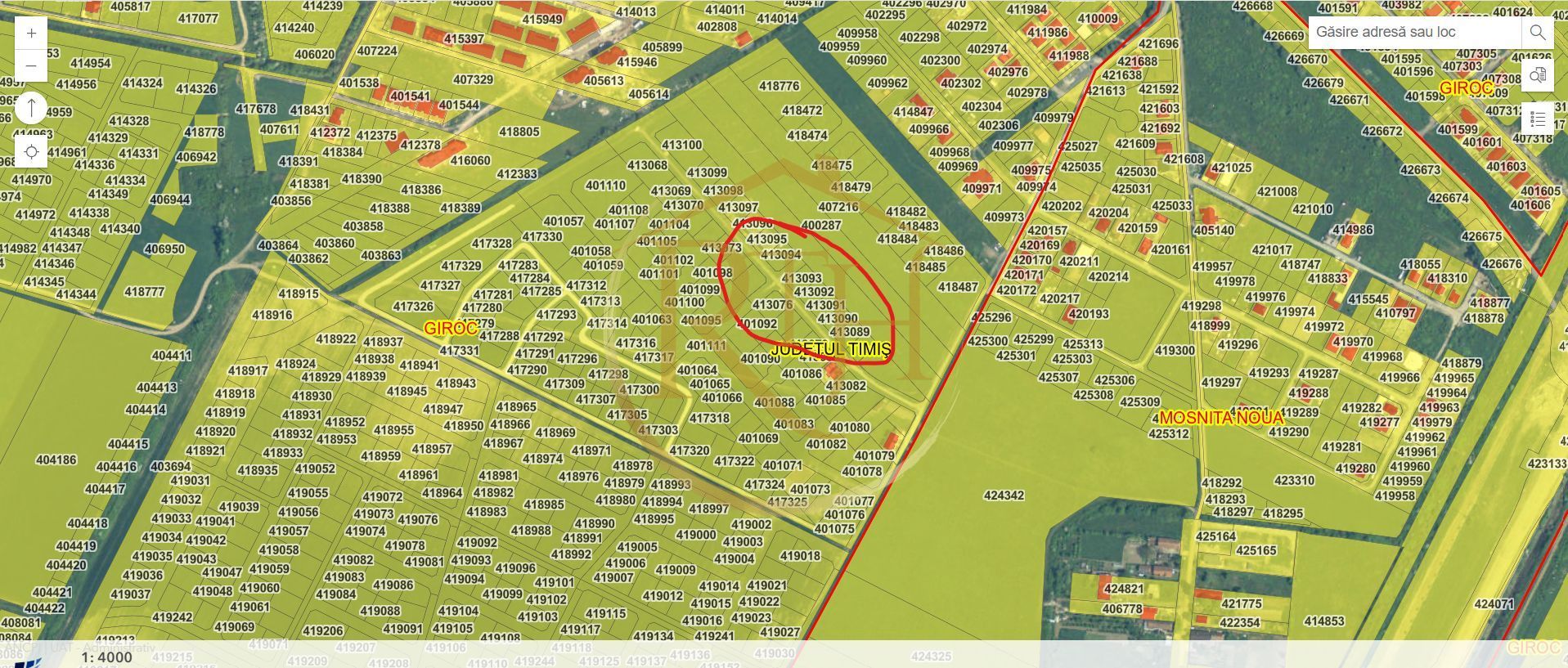 De vanzare teren intravilan in Giroc,657 mp, front stradal 20 ml. - Poză 3
