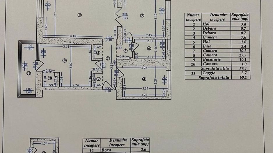 SECTOR 3 - Baba Novac | 3 camere renovat de Designer - Schiță 17