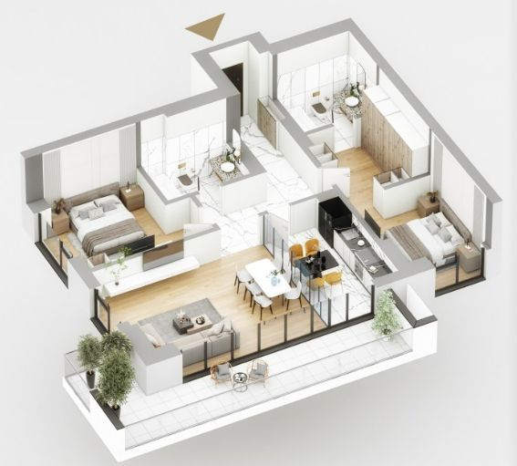 Apartament 3 camere de vanzare - Poză 1