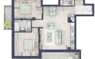 Apartament 3 camere | Balcoane 15.1 mp | Etaj II | Turnisor - Poză 1