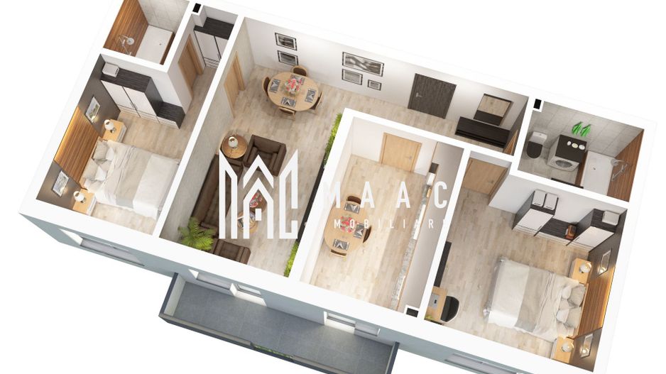 Apartament nou 68,7 mp Sibiu | Doamna Stanca | Comision 0 - Poză 3