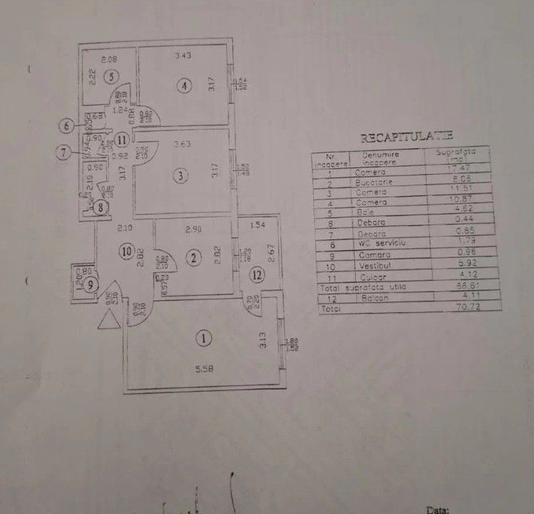 Apartament cu 3 camere central - Poză 1
