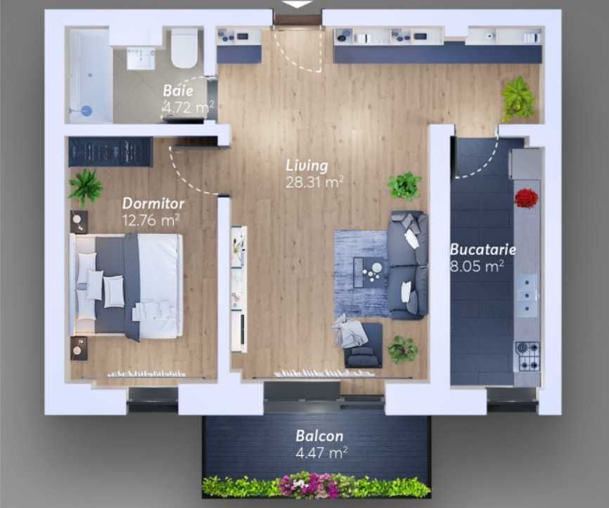 Apartament 2 camere | Ajustorului Residence | Loc parcare subteran - Poză 8