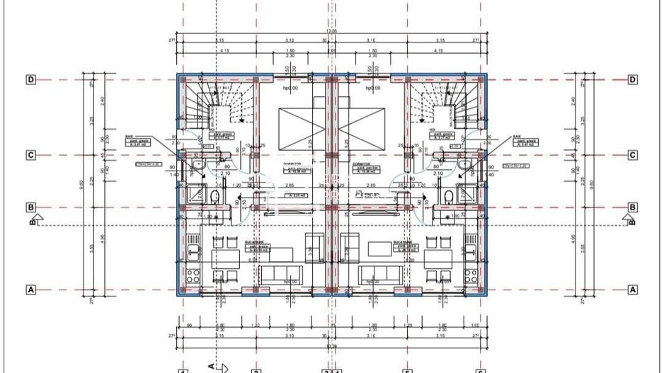 Duplex 4 camere, teren 220 mp,  Selimbar zona Triajului - Schiță 10