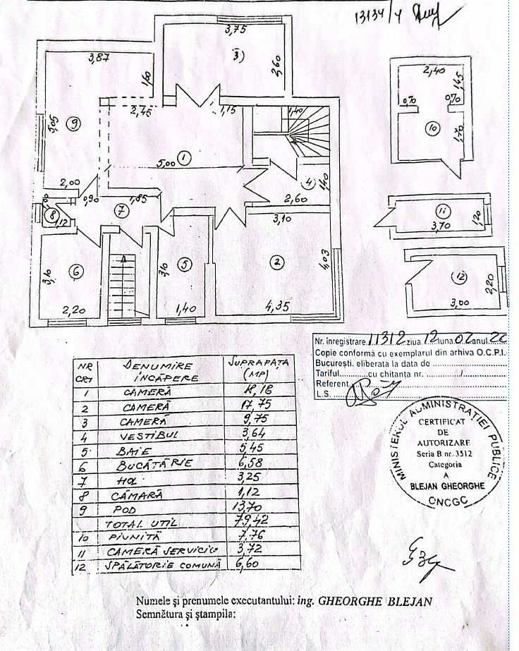 Apartament 3 camere str.Popa Nan,renovat 155000 eur - Poză 24