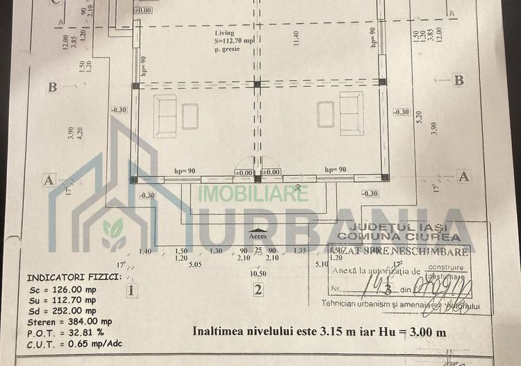 Casă de vânzare, 4 camere, 340 mp, Lunca Cetățuii – 310.000 EUR - Poză 1