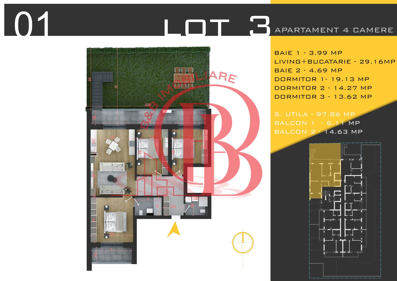 4 camere cu gradina Titan Pallady  Metrou Nicolae Teclu - Schiță 2