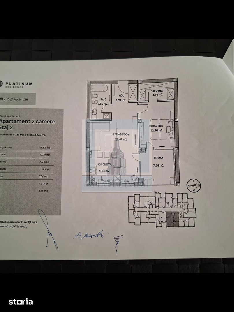 Vand apartament open space Coresi, Brasov, 2023, 61.2 mp - Poză 21