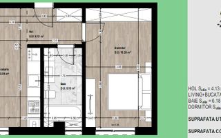 Apartament 2 camere Otopeni central 50 mp | comision 0 - Schiță 14
