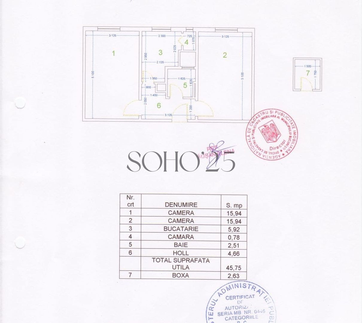 Apartament 2 camere decomandat | Etaj 3 | Boxă inclusă - Schiță 8