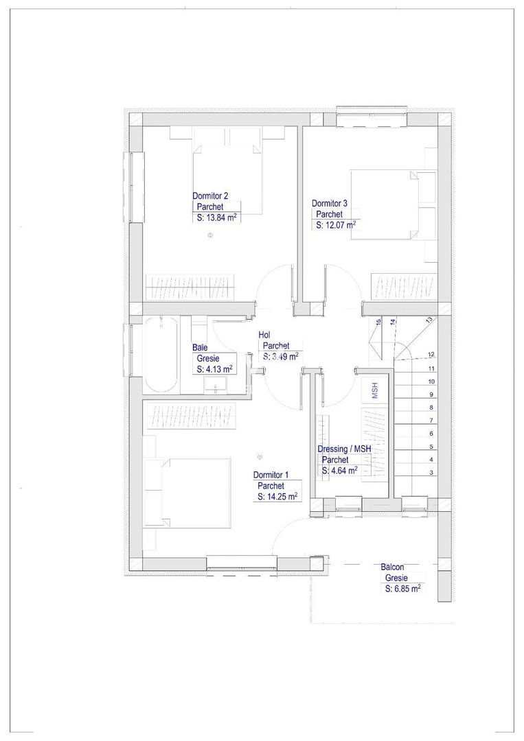 Duplex, 120 mpu teren 250 mp, Selimbar - Schiță 11