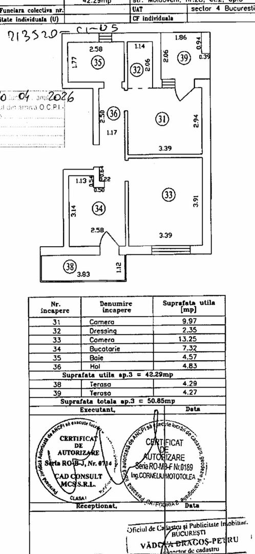 Berceni -Parc Straja 2 camere bloc nou - Schiță 3