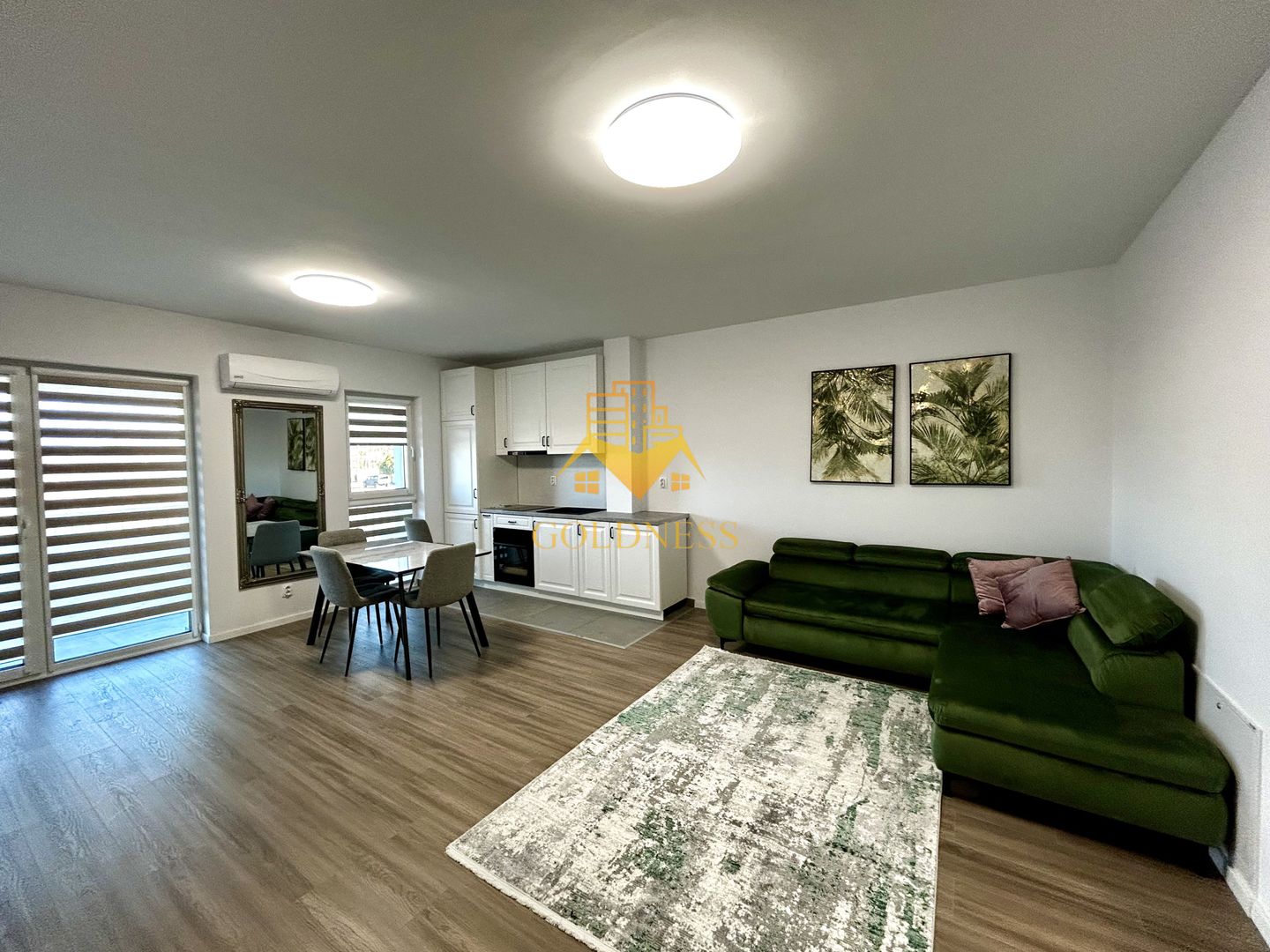 2 camere open space, Modern, Parcare, Vivo, Zona Oncos, Floresti - Poză 1