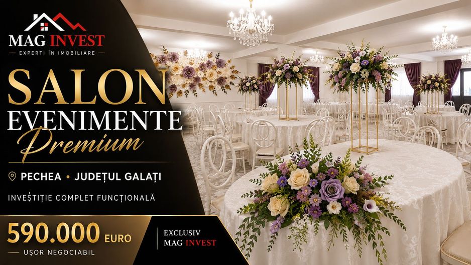LORD HOUSE EVENTS – salon de evenimente premium, loc. Pechea - Poză 1