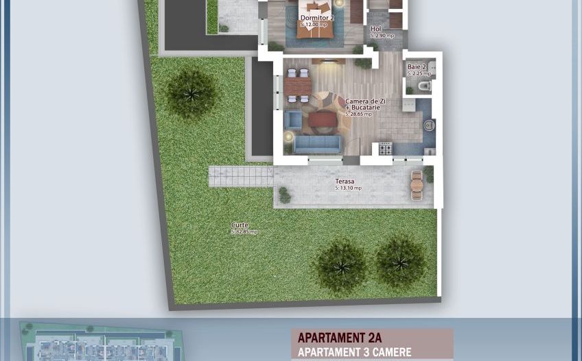 AP. 3CAM.+GRADINA(85MP)- BLOC PREMIUM P+4 / PALLADY. COMISION 0%! - Poză 1