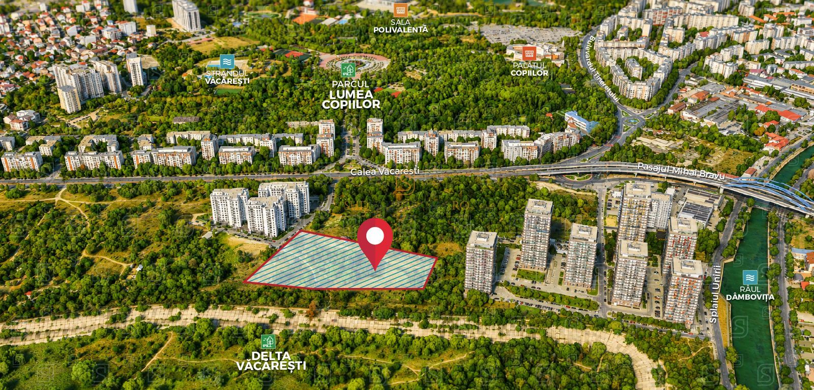 Teren cu Autorizatie | Proiect Rezidential 2S+P+11E | Calea Vacaresti - Poză 1