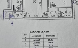 Centrala proprie 2 camere Luica Uioara Sector 4 - Schiță 13