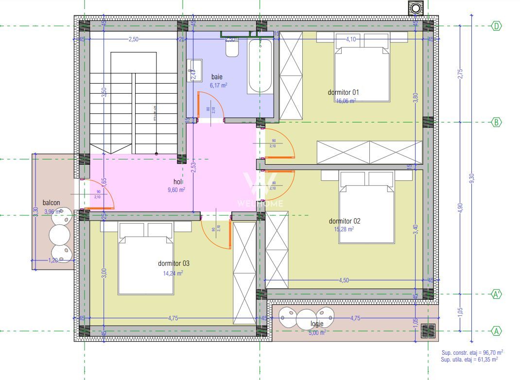 Casa individuala in Tocile Sibiu cu priveliste deosebita CLASA ENERGETICA - A - Schiță 5