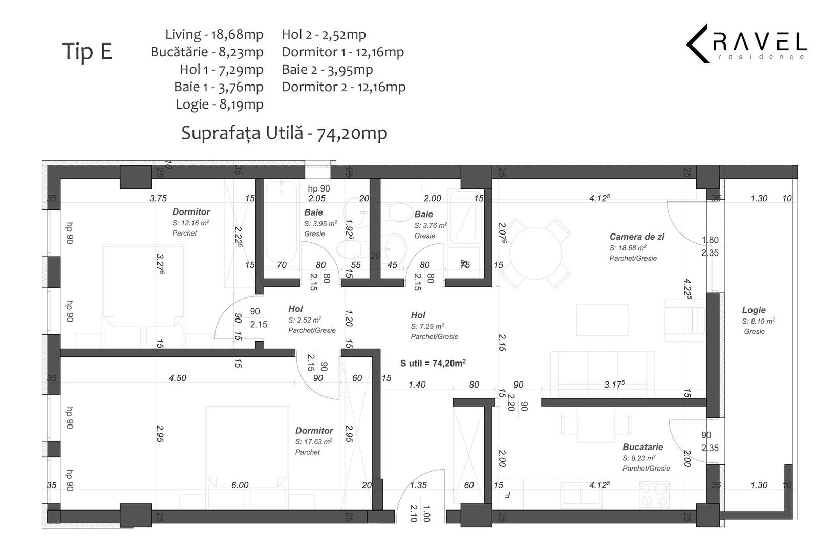 Apartament 3 camere - Poză 4