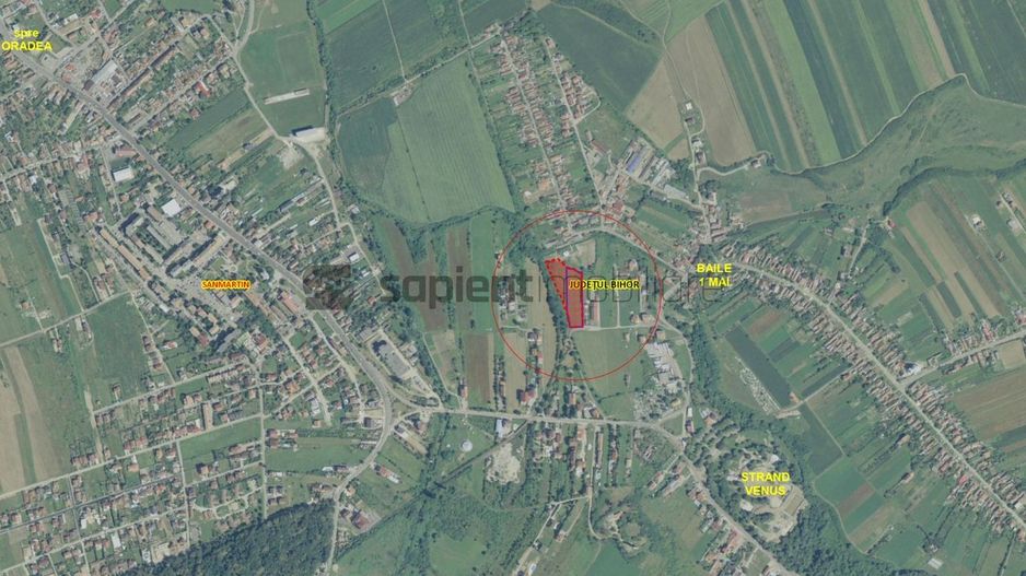Sapient | Teren intravilan situat în Băile 1 Mai - Poză 1