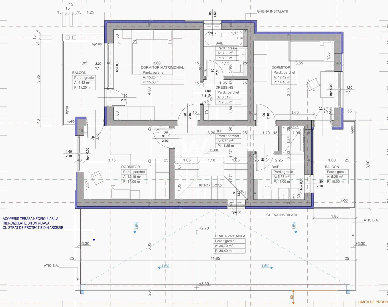 Casa MODERNA cu Garaj si teren 550mp - Schiță 5