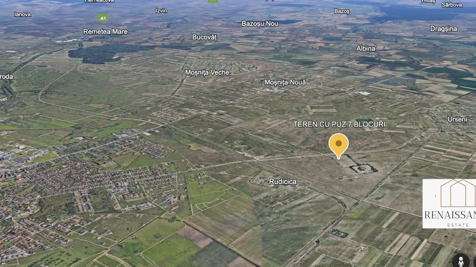 Giroc Teren 10.000mp cu PUZ in lucru | Destinatie - 7 Blocuri P+2+R - Poză 2