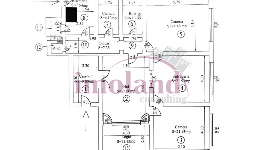 Inchiriere parter birou/showroom/rezidential - vila Dorobanti - Capitale - Schiță 9