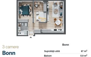 Apartamente de vanzare, 2,3 camere Arena Residence, Oradea - Poză 4