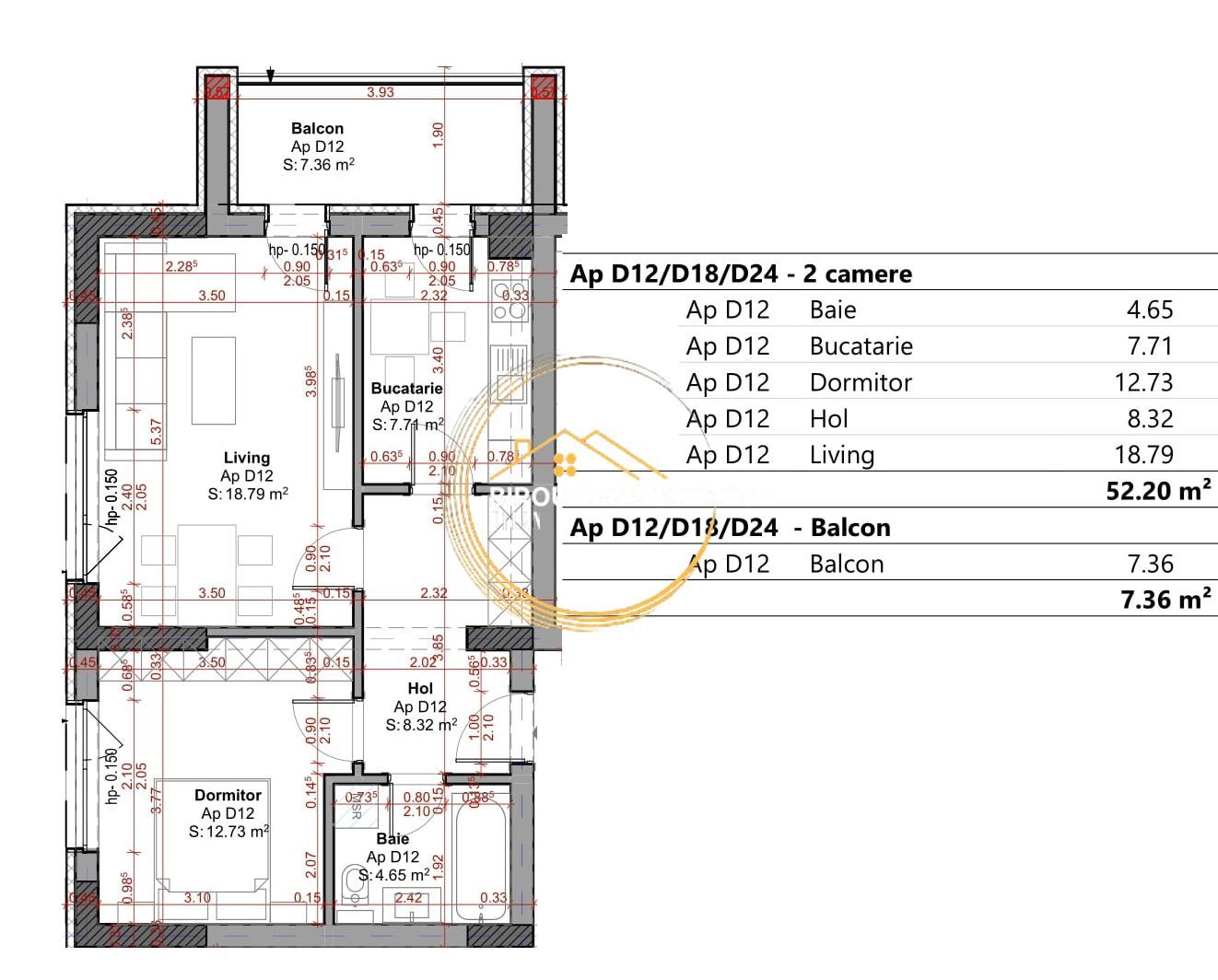 Decomandat Ansamblu premium Metrou Teclu Pallady ikea TVA 9% Comision0 - Schiță 7